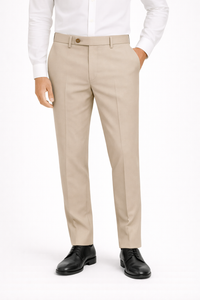 Beige Gray Dress Pant