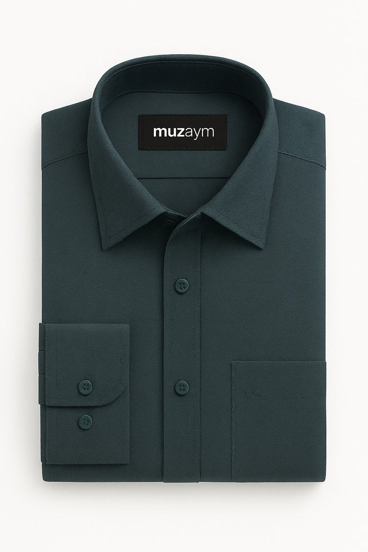 Dark Green - Regular Fit Shirt