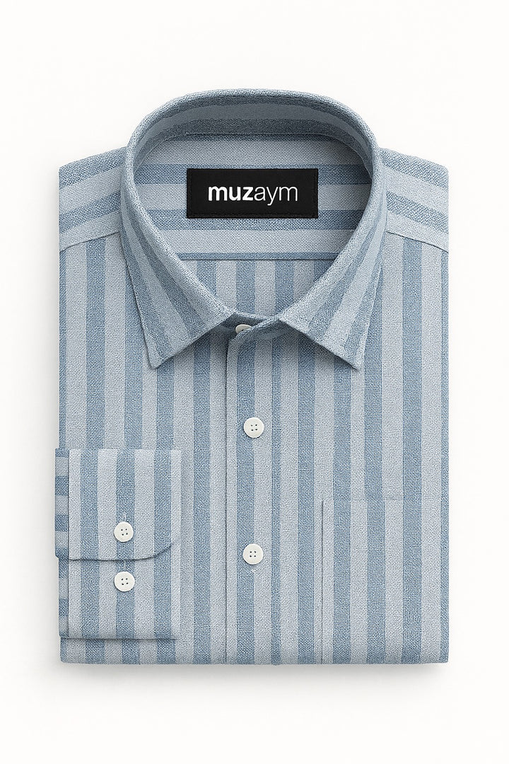 Blue Shadow Stripe - Regular Fit Shirt