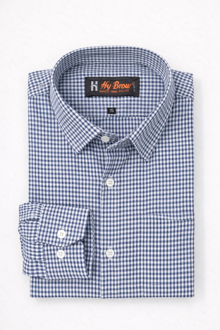 Blue Gingham - Regular Fit Shirt