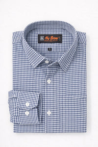 Blue Gingham - Regular Fit Shirt
