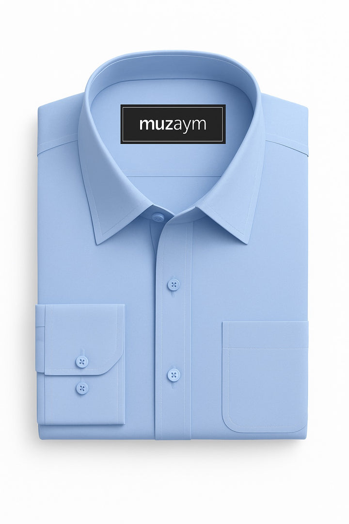 Sky Blue - Regular Fit Shirt