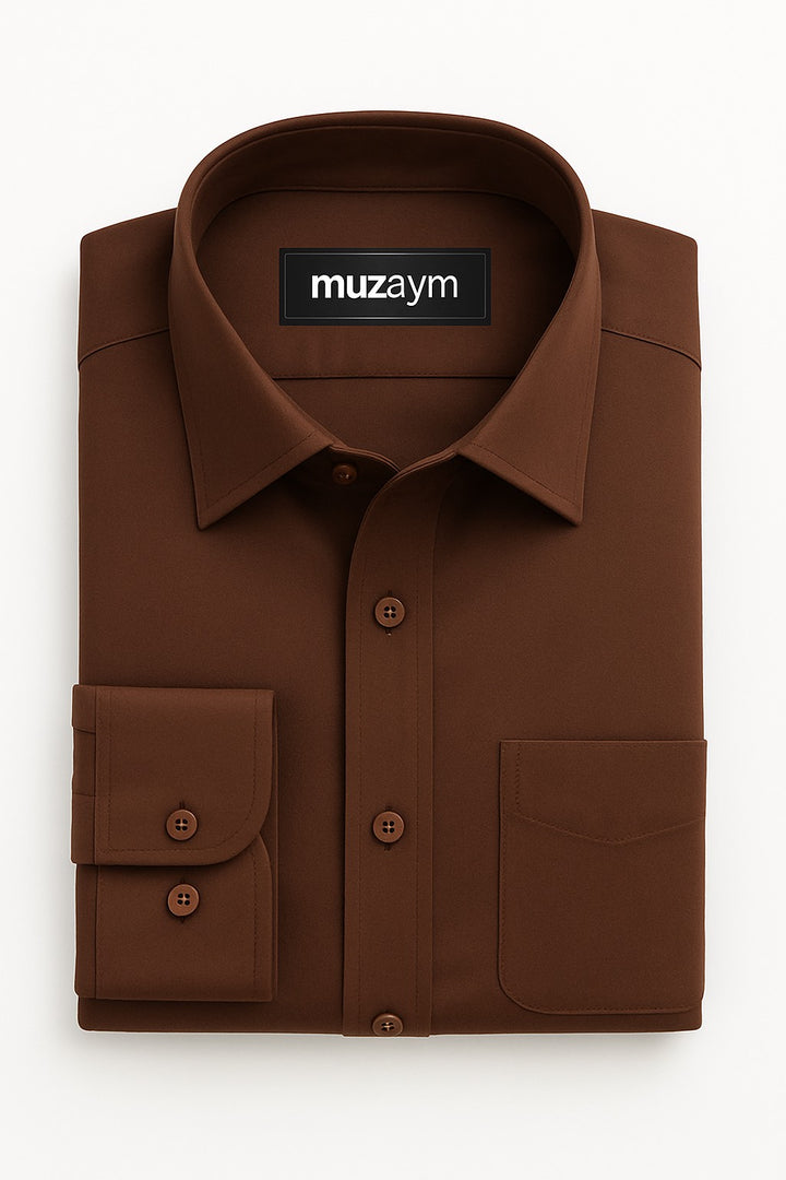 Espresso Brown - Regular Fit Shirt