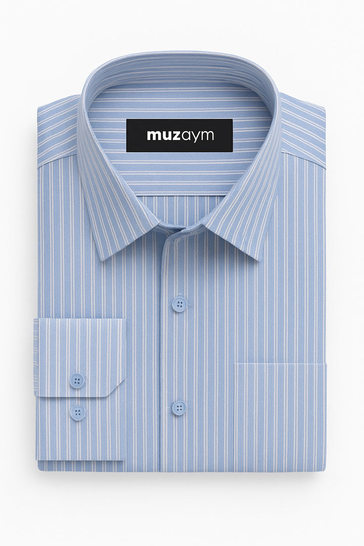Skyline Blue Stripe - Regular Fit Shirt
