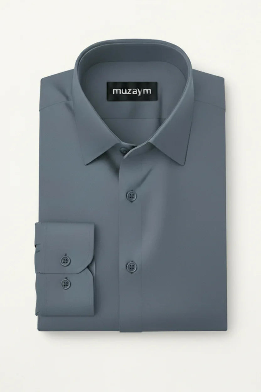 Ash Blue Solid muzaym