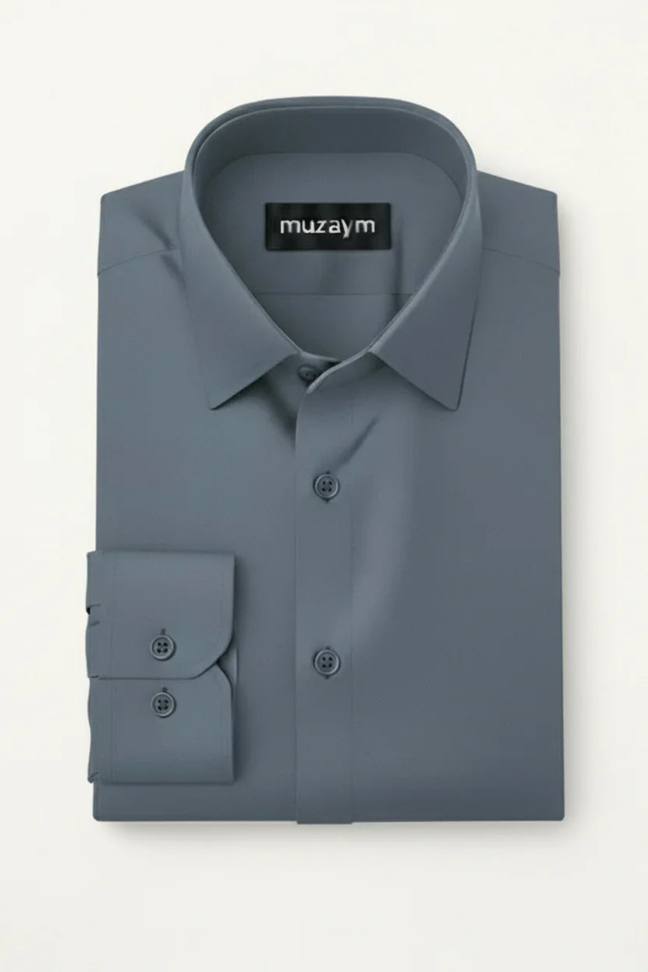 Ash Blue Solid muzaym