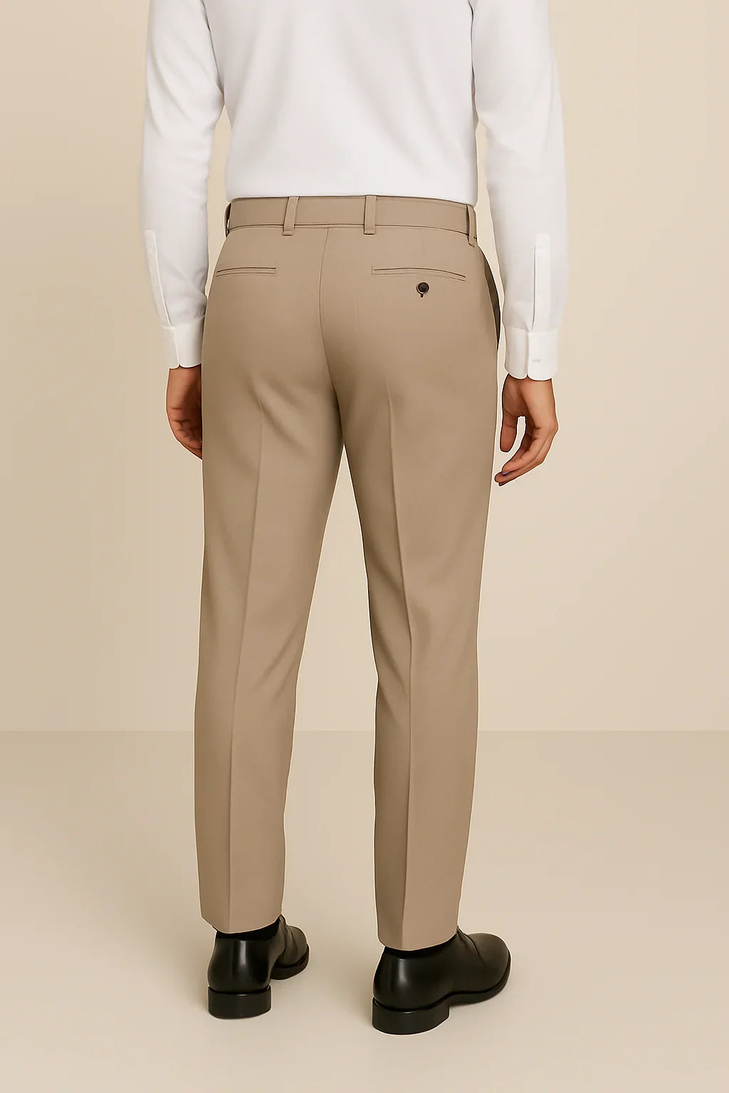 Beige Gray Dress Pant