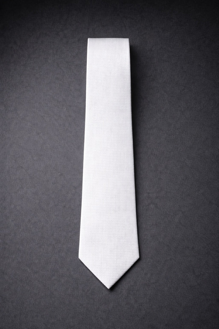 Microfiber Tie - White