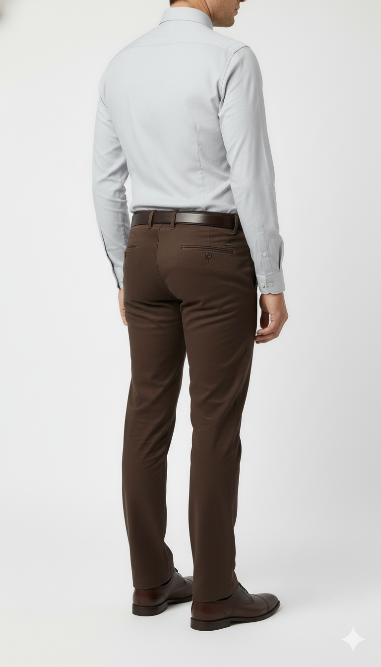 Cedar Brown – Regular Fit Cotton Pant