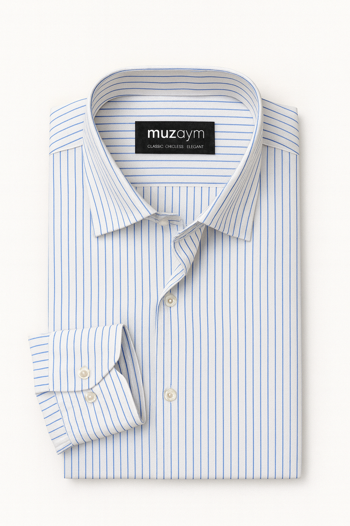 Pearl Blue Pinstripe