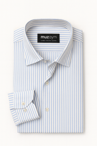 Pearl Blue Pinstripe