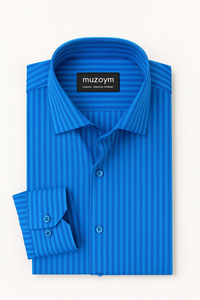 Royal Blue Tonal Stripe