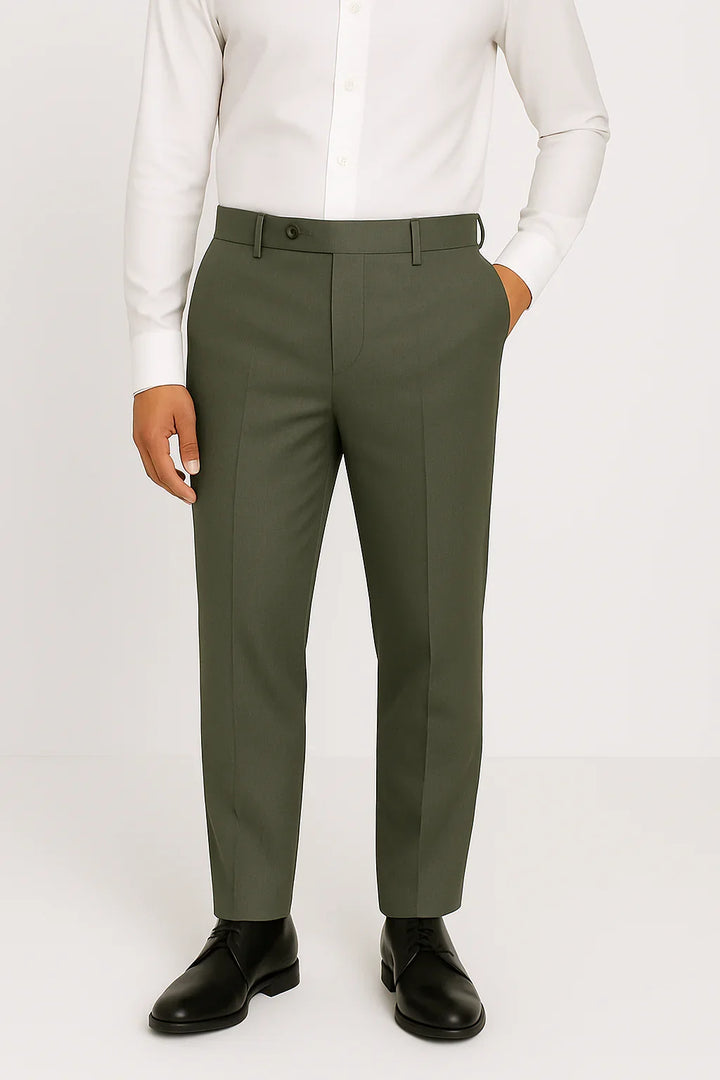Muted Olive Stone Dress Pant