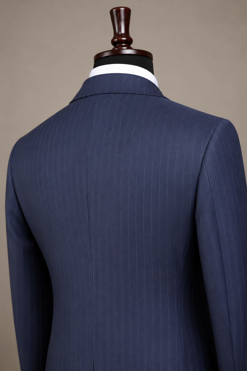 Blue Stripe Double Breasted - 2 Piece Suit