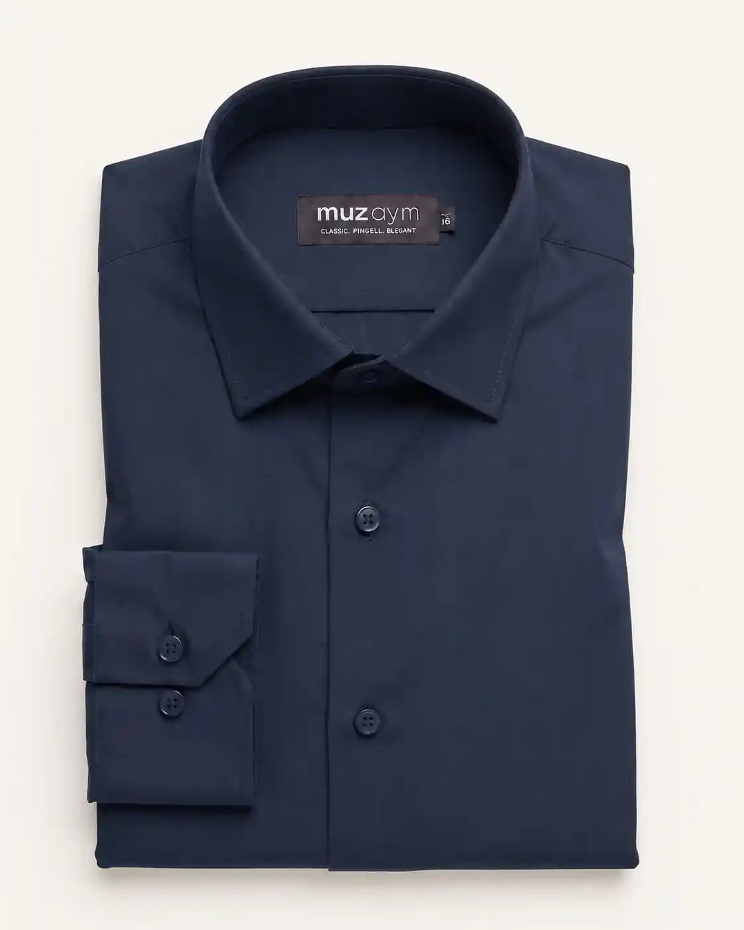 Blue Gray Formal Shirt — muzaym