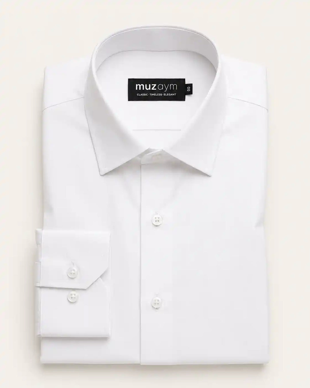 Classic White Formal Shirt — muzaym