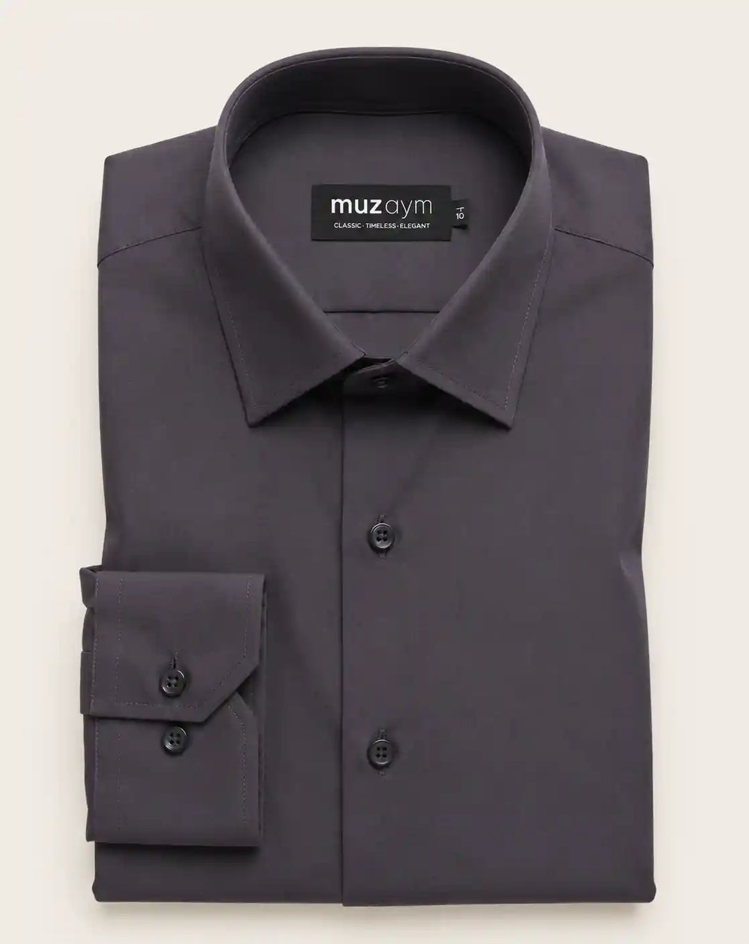 Graphite Gray Formal Shirt — muzaym