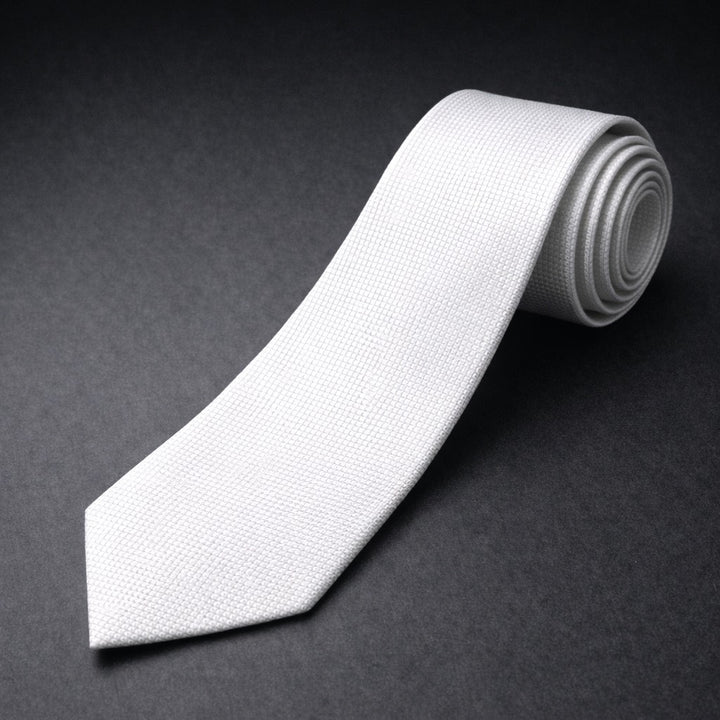 Microfiber Tie - White
