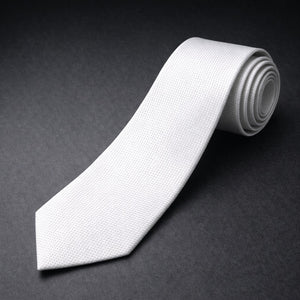 Microfiber Tie - White