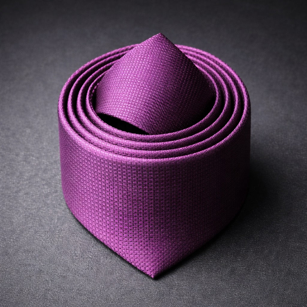 Microfiber Tie - Purple