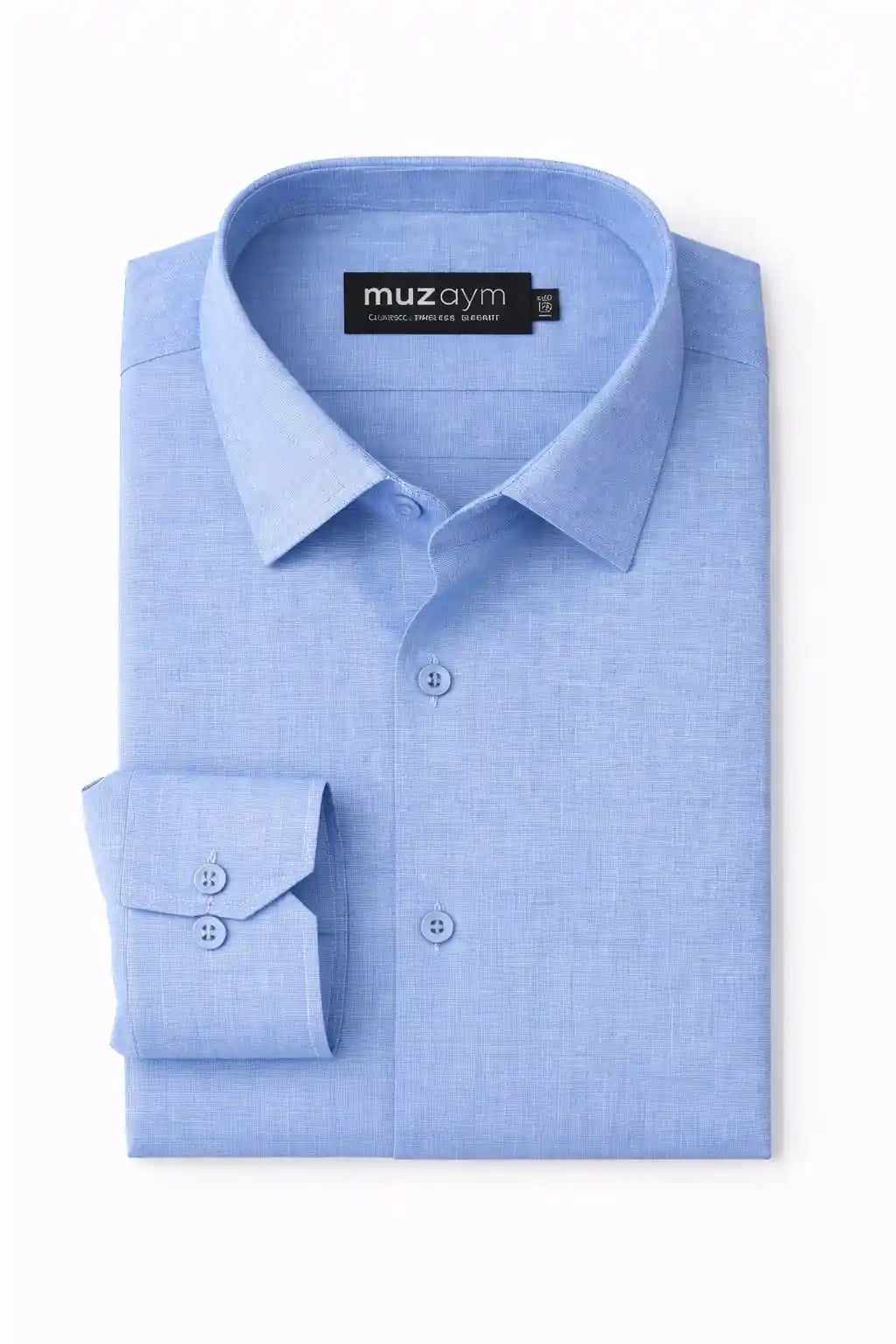 Arctic Sky Solid Formal Shirt — muzaym