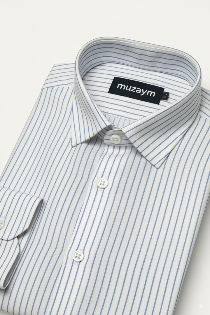 Pearl Blue Pinstripe