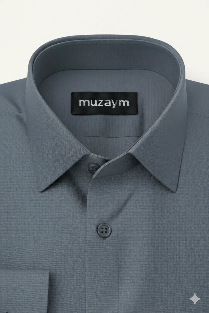 Ash Blue Solid muzaym