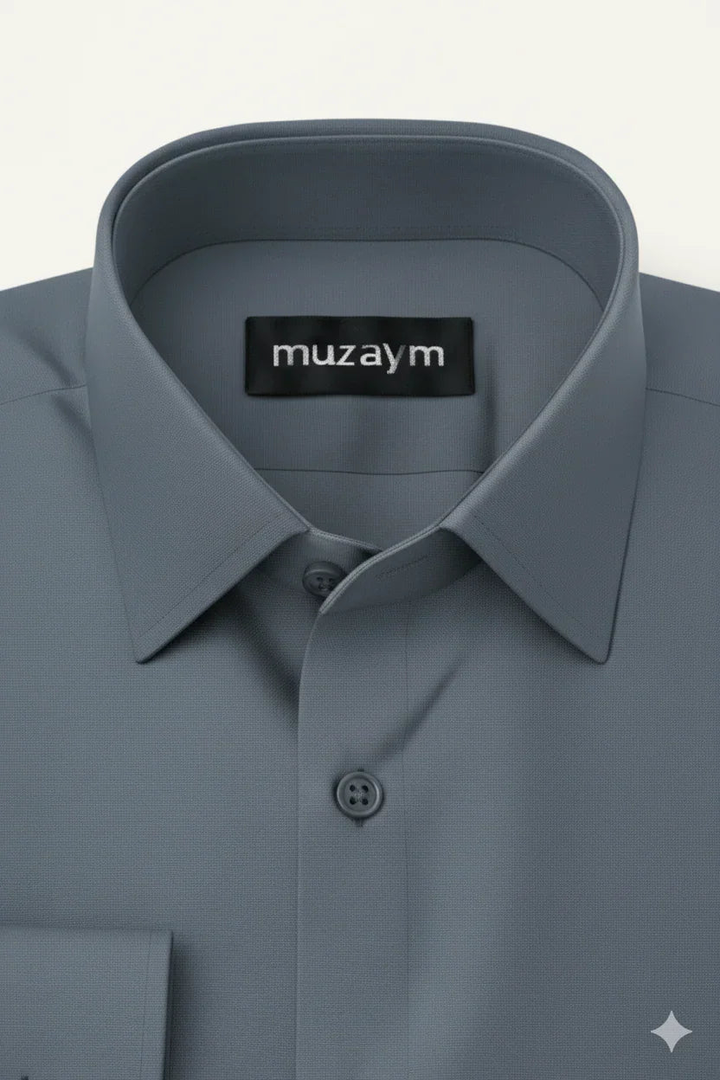 Ash Blue Solid muzaym