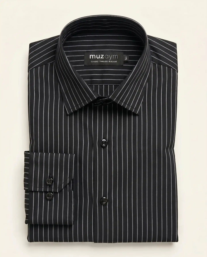 Classic Black Stripe Shirt