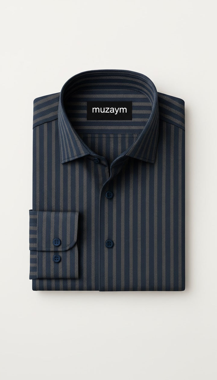 Boardroom Navy Stripe