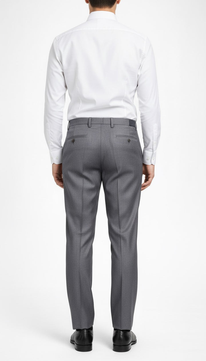 Graphite Grey Pleated Italian Pant