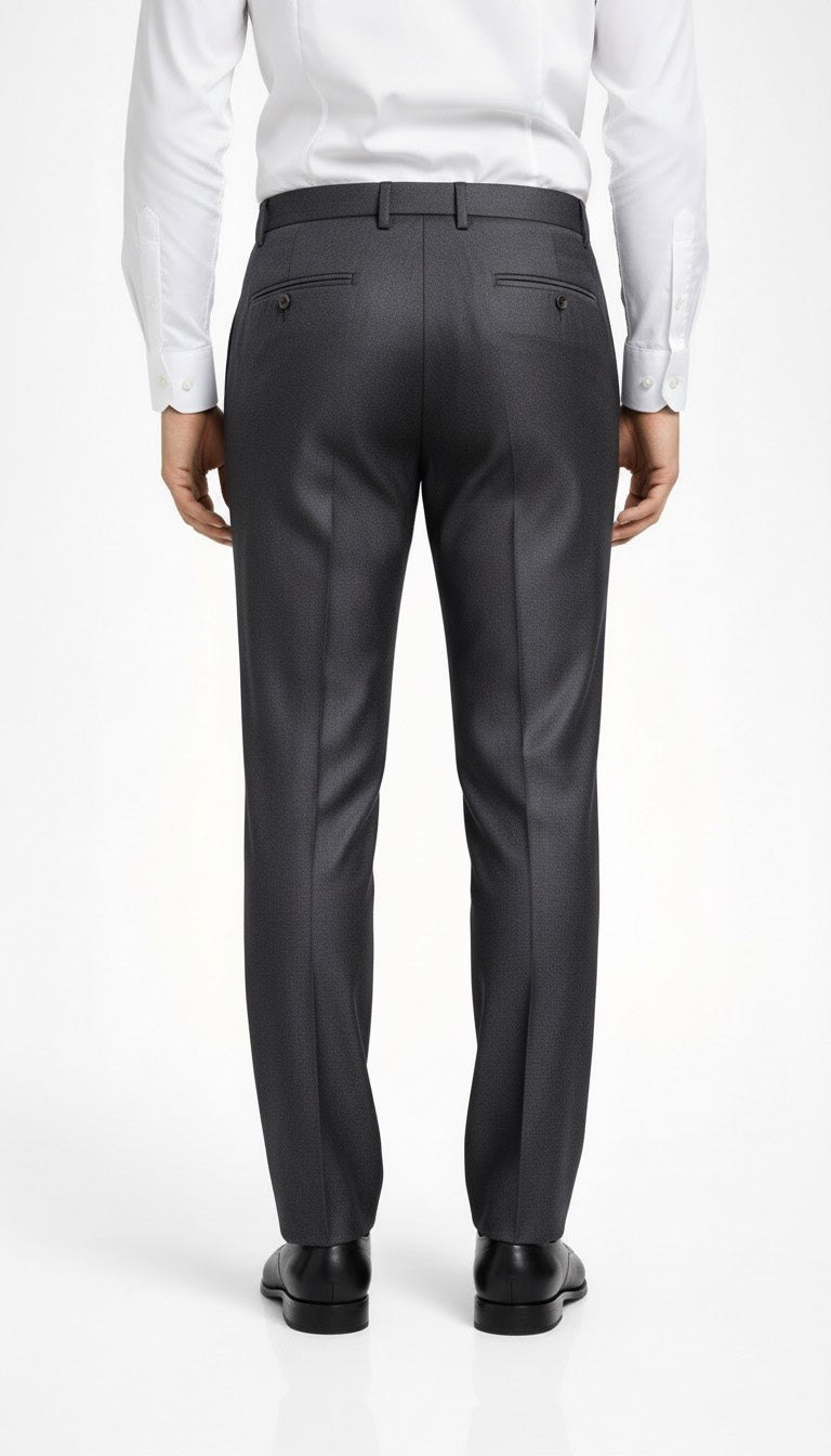 Onyx Charcoal Pleated Italian Pant