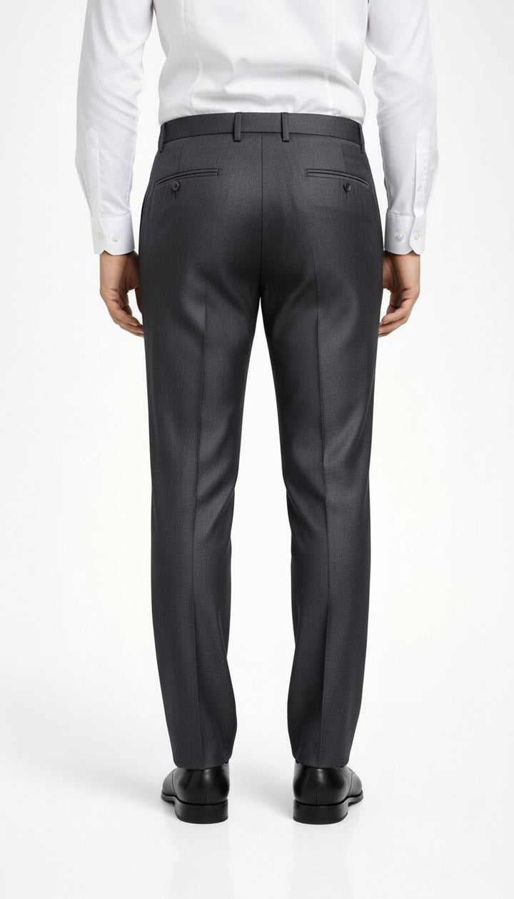 Onyx Charcoal Pleated Italian Pant