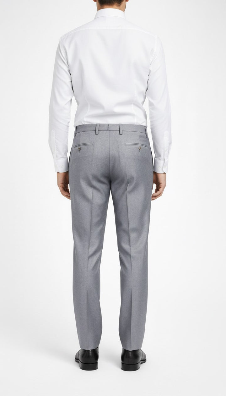 Silver Ash Pleated Italian Pant