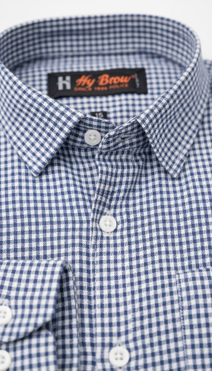 Blue Gingham - Regular Fit Shirt