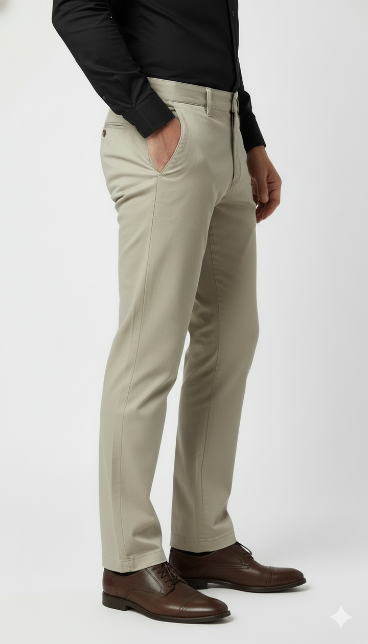 Classic Khaki – Regular Fit Cotton Pant