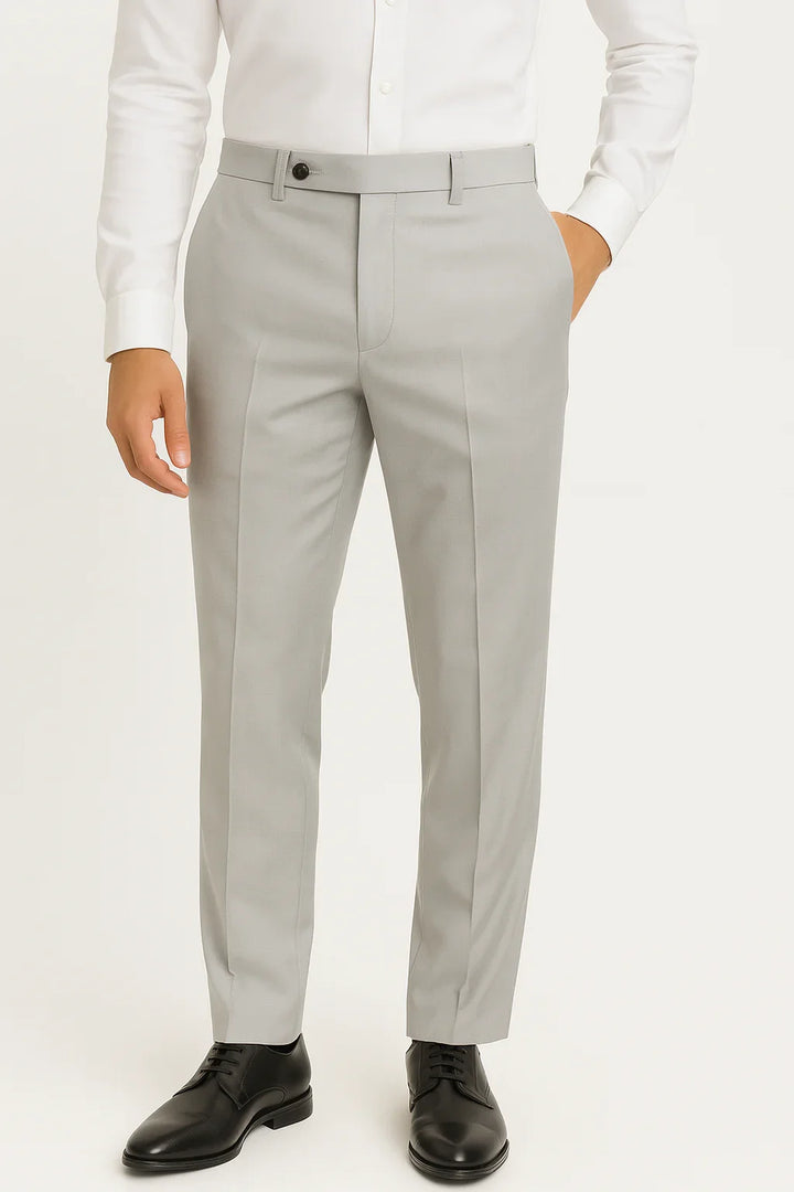 Light Silver-Gray Dress Pant