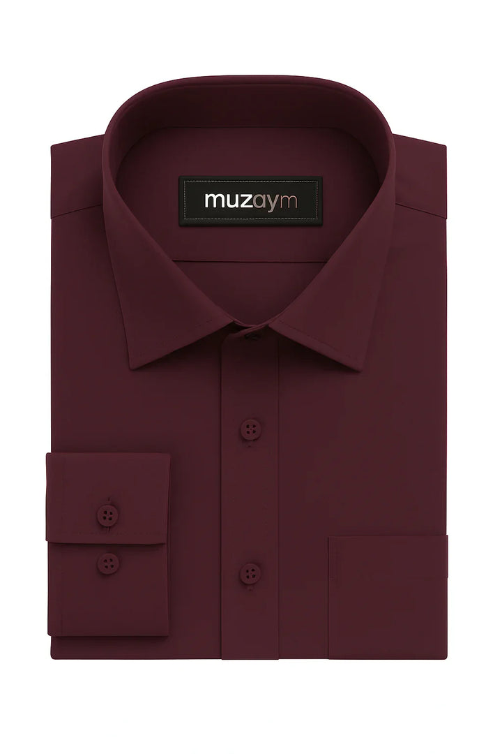 Maroon Wine - Regular Fit Shirt