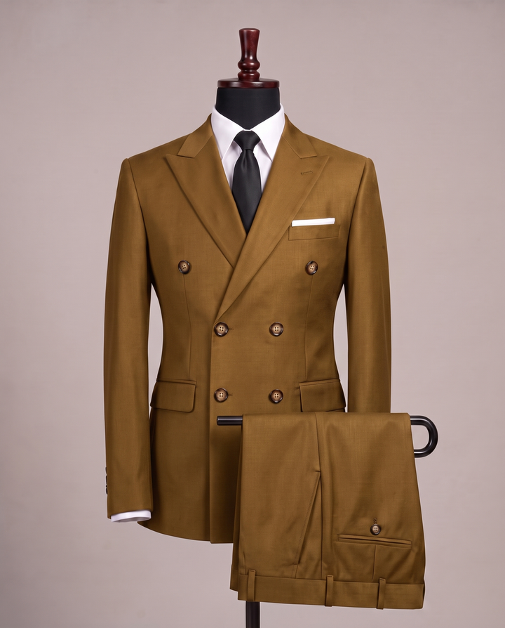 Antique Mustard Double-Breasted Suit