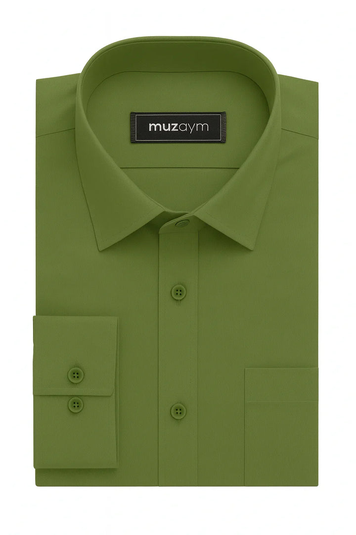 Olive Green - Regular Fit Shirt