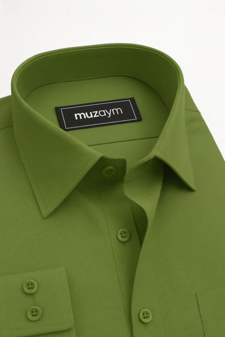 Olive Green - Regular Fit Shirt