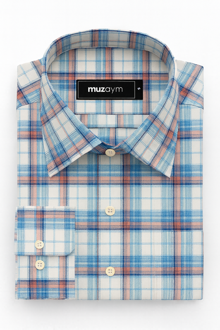 Sky Rust Checkered - Regular Fit Shirt