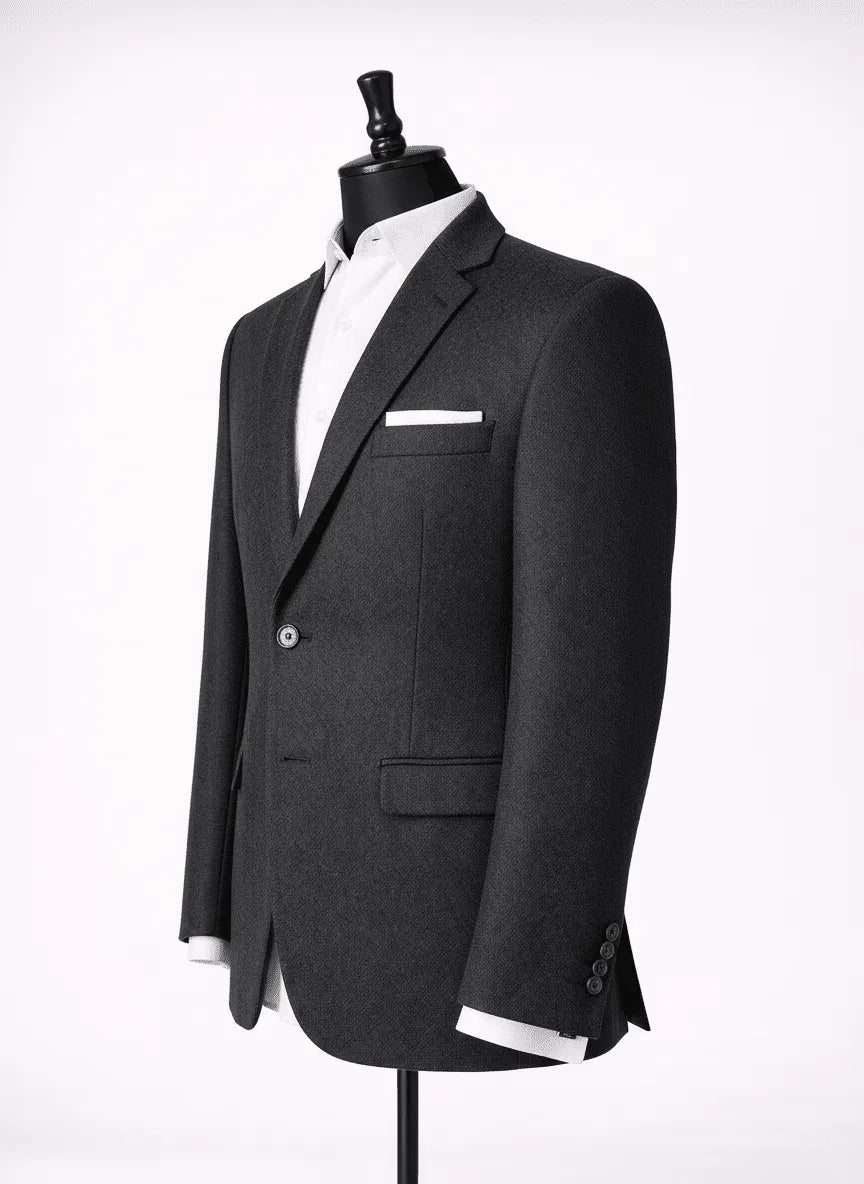 Ash Charcoal Blazer - muzaym