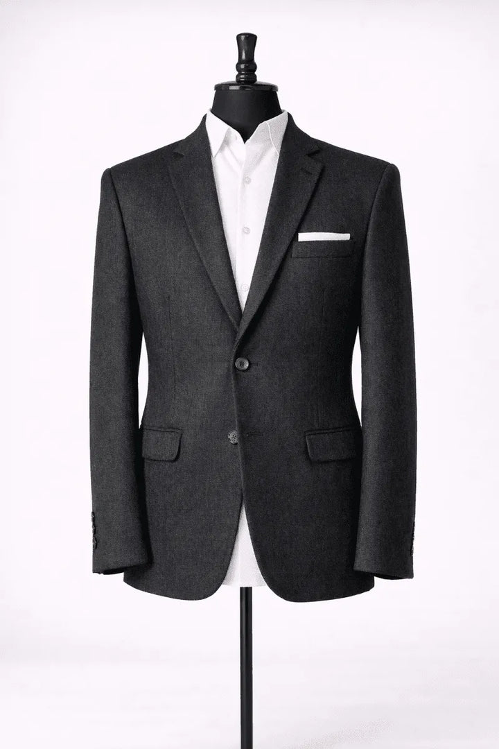 Ash Charcoal Blazer - muzaym