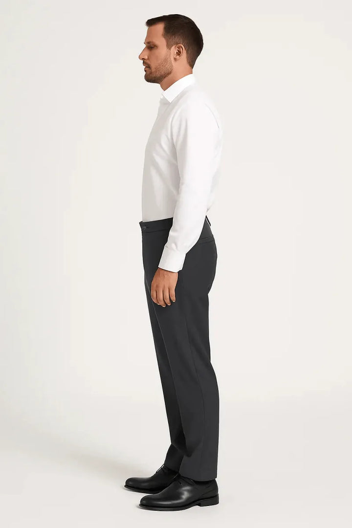Blackish Gray Dress Pant - muzaym