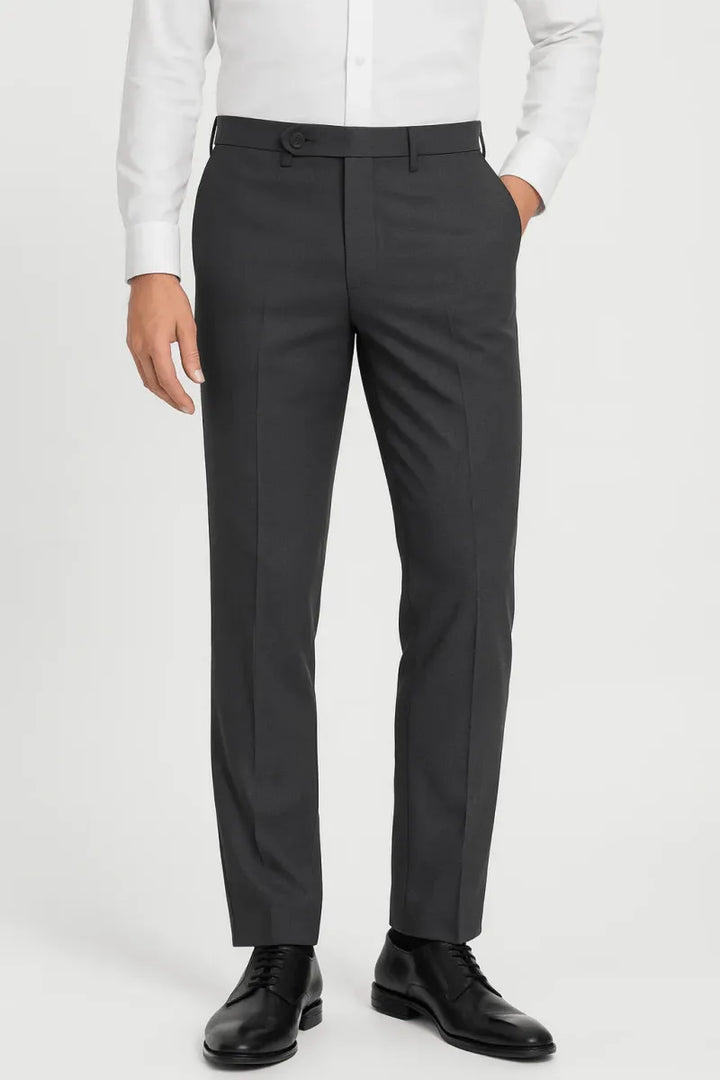 Blackish Gray Dress Pant - muzaym