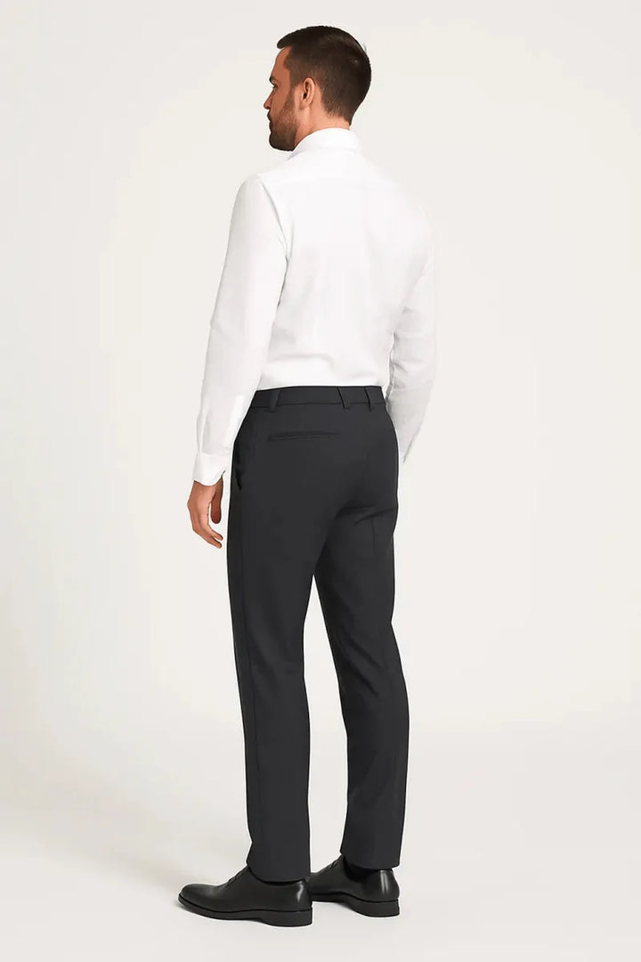 Blackish Gray Dress Pant - muzaym
