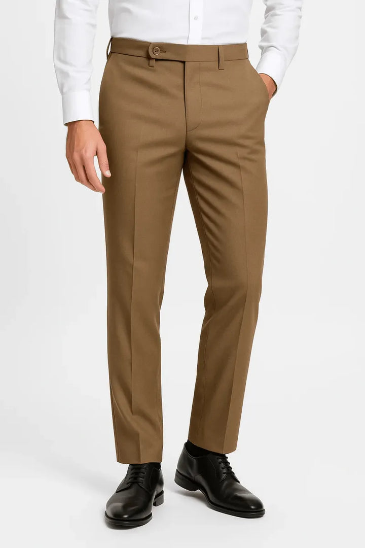 Camel Dress Pant - muzaym