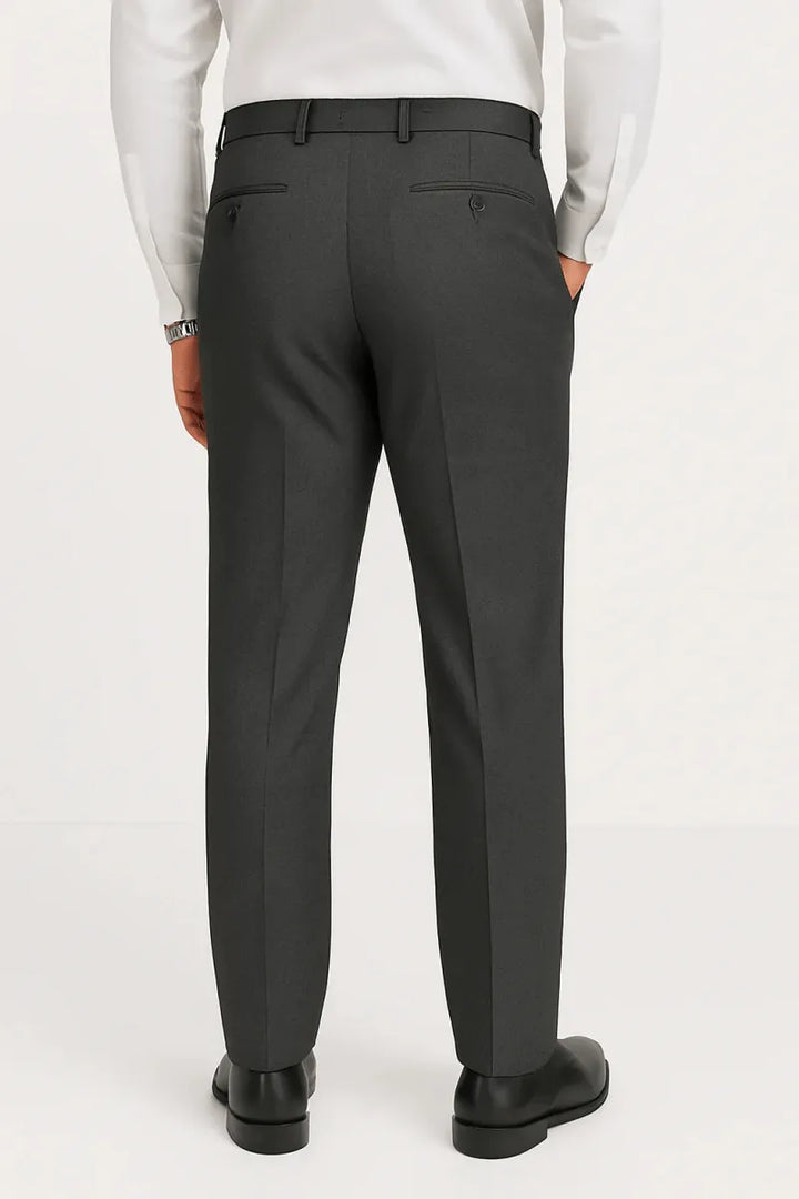 Charcoal Gray Dress Pant - muzaym