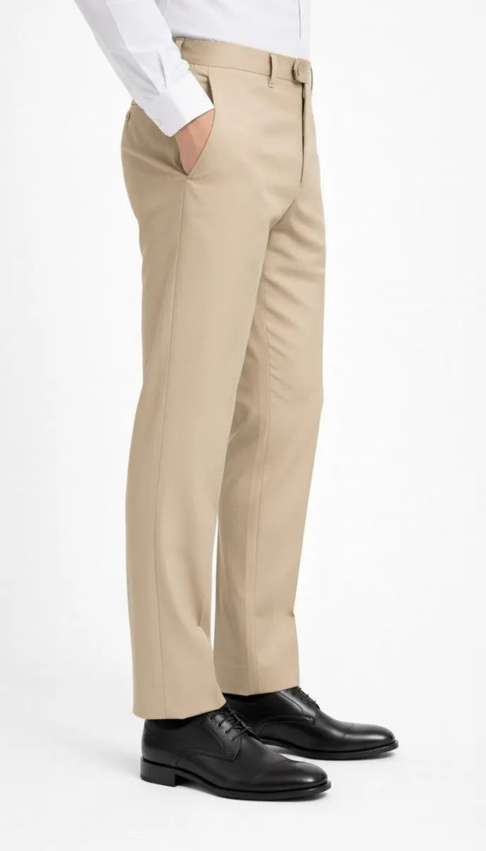 Classic Cream Dress Pant - muzaym